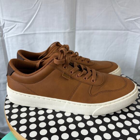 Lugz CLIF Mens Brown Synthetic Leather, Rubber Outsole Casual Lace Up Shoes 7 - Picture 1 of 7